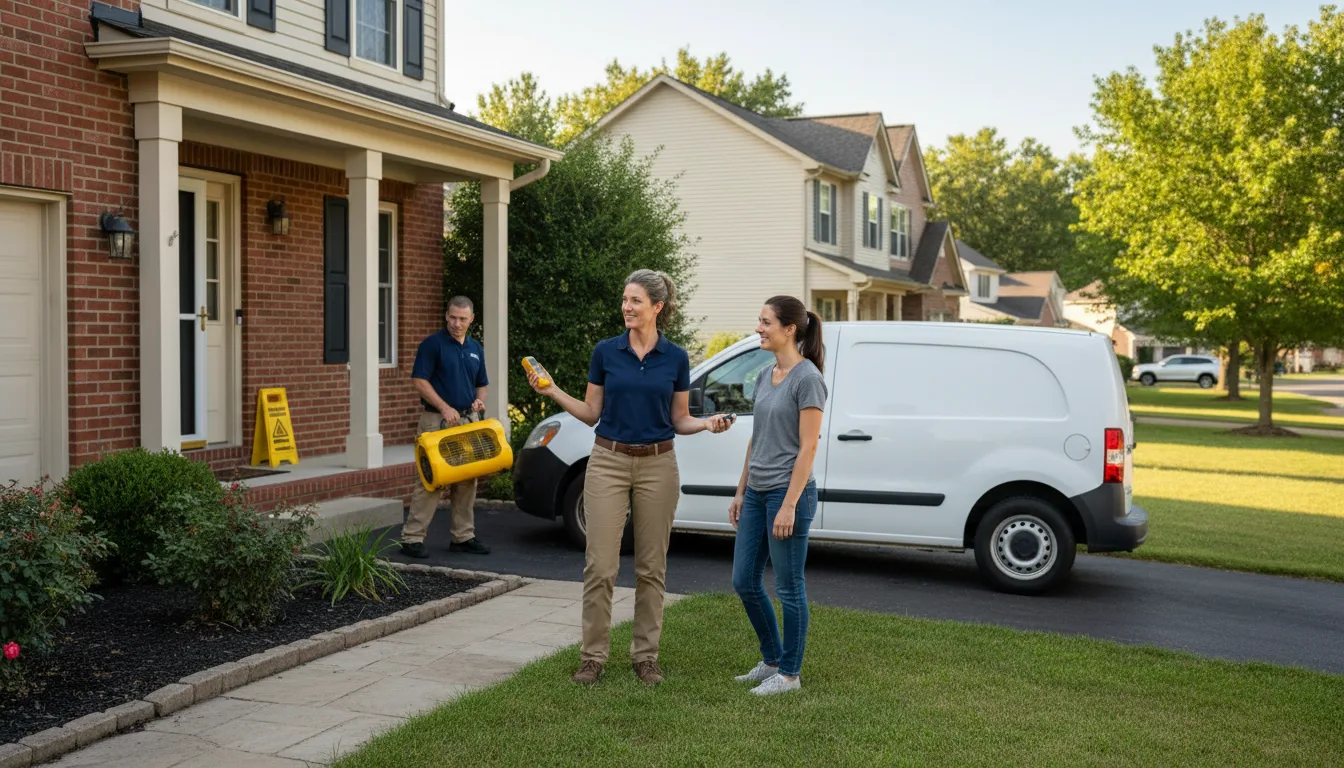 Residential water damage restoration in Dequincy, LA